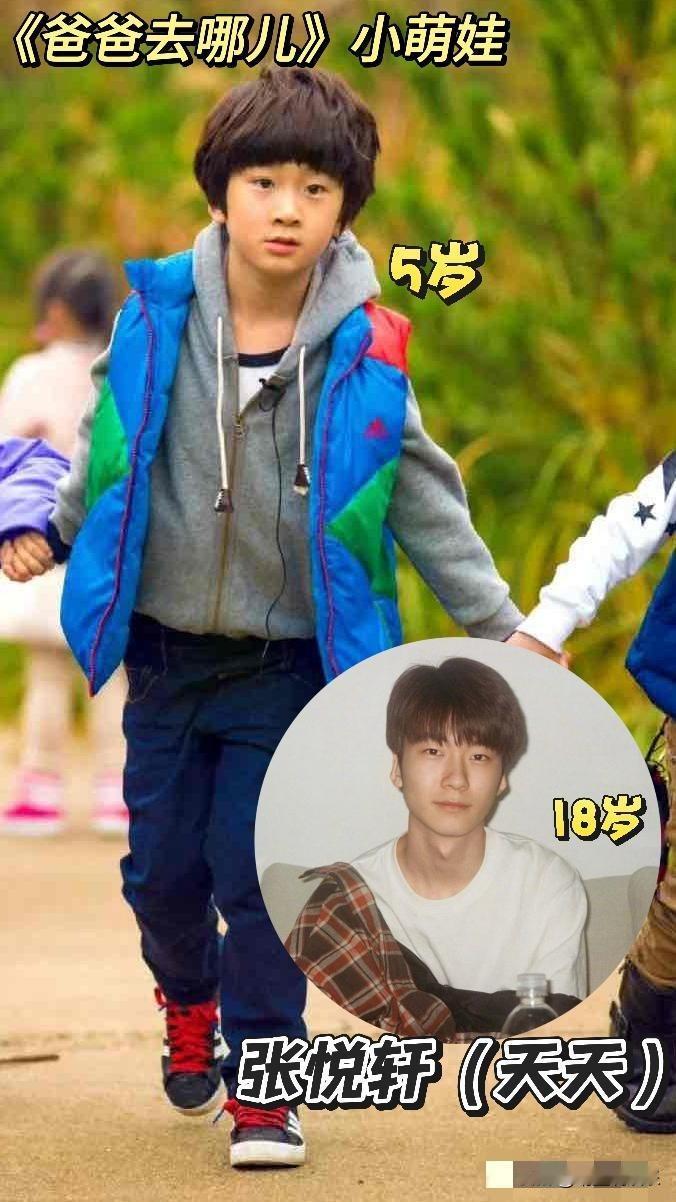 要论内娱男星强大的基因，张亮敢说第二，估计没人敢说第一吧？看长大后的天天，简