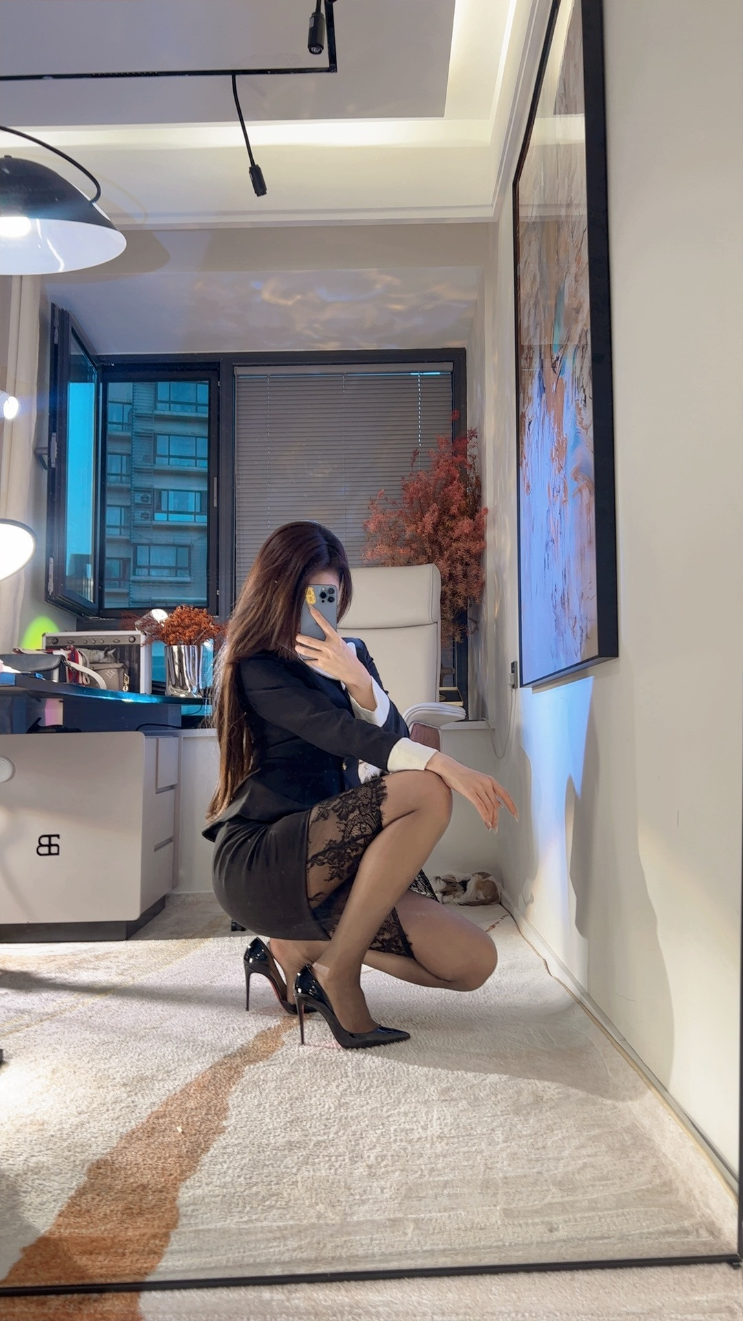 好难搭配的色系纯黑赫本风反而容易了​​​