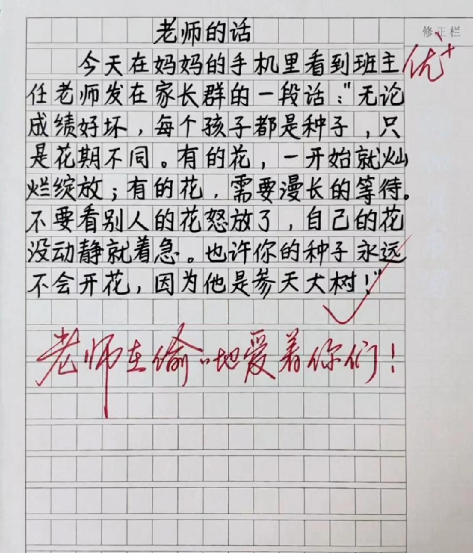 这才是教育的温度！老师的一段话，写进了每个家长心里