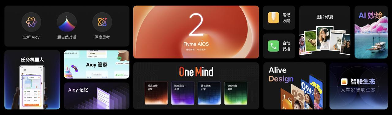 FlymeAIOS2正式发布，懂你所需，AI你更多。全新Aicy、更全面