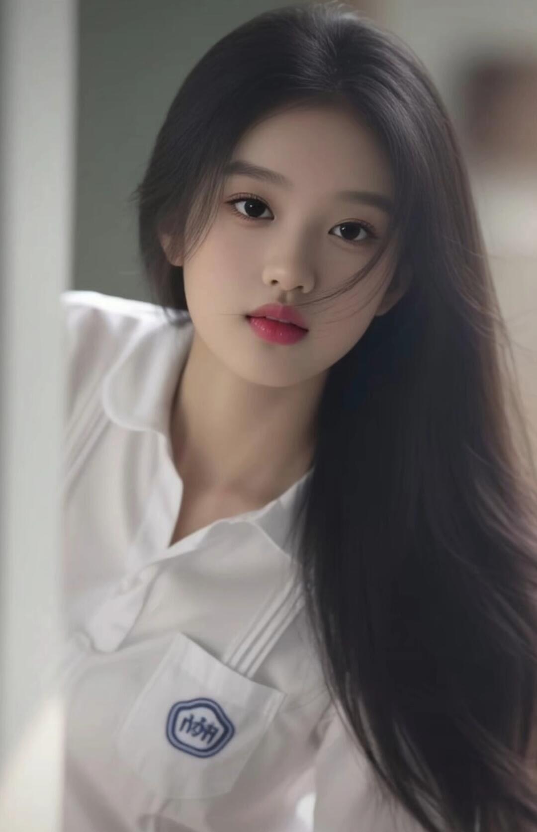 元气少女，清新校园风，元气满满的一天从这里开始！🌟💕