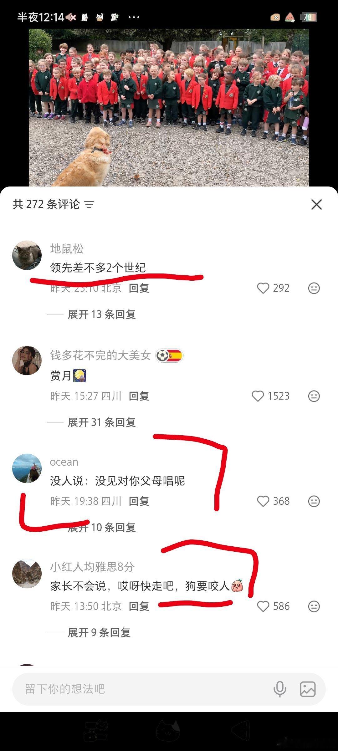 评论区，好经典。