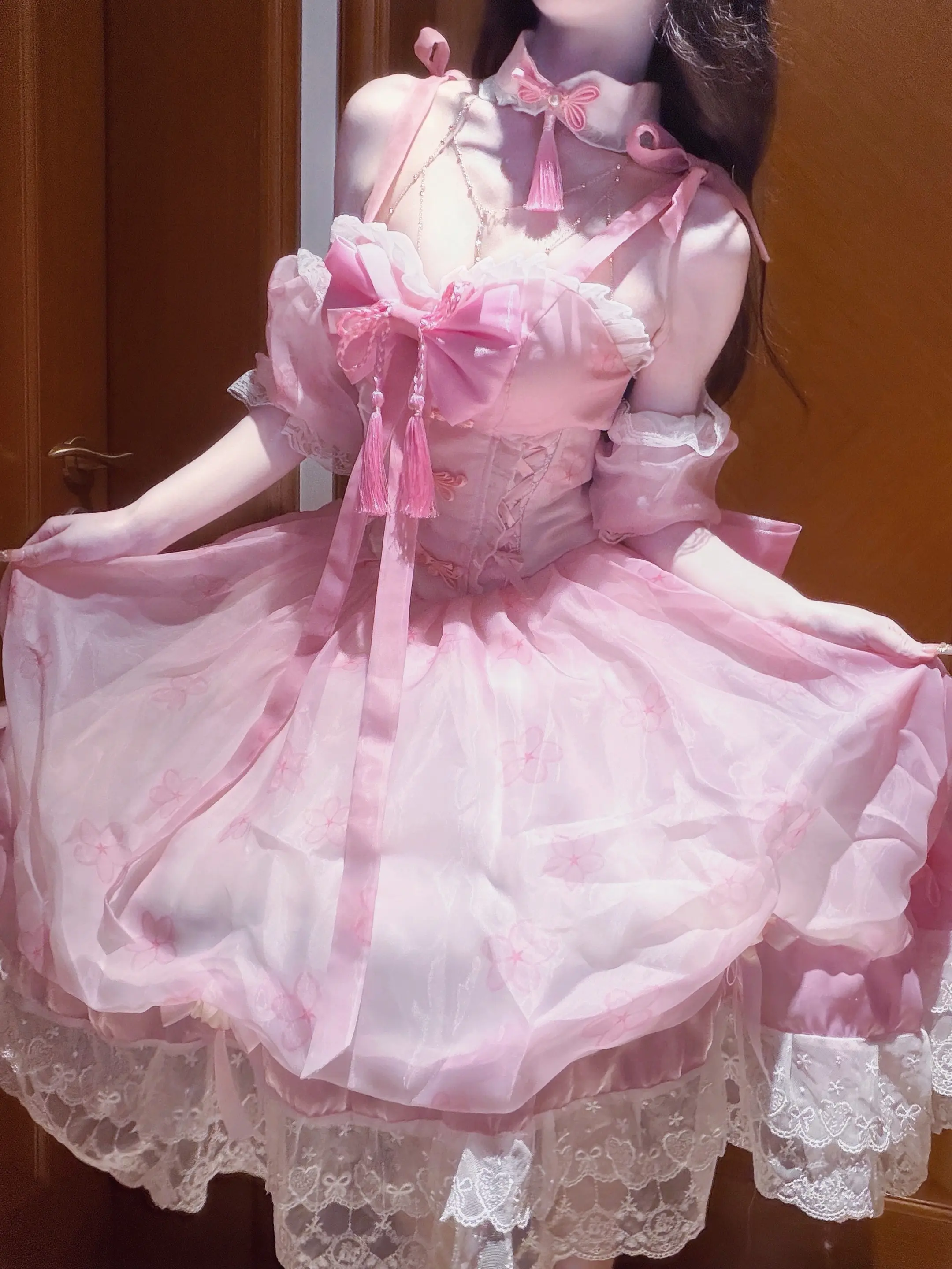 完美身材 粉色洛丽塔 甜美女孩 粉色限定