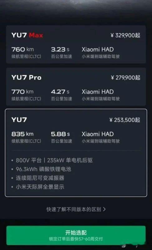 一场由等不起小米YU7引发的车圈抢客大战小米YU7上市18小时锁单24万台，标准