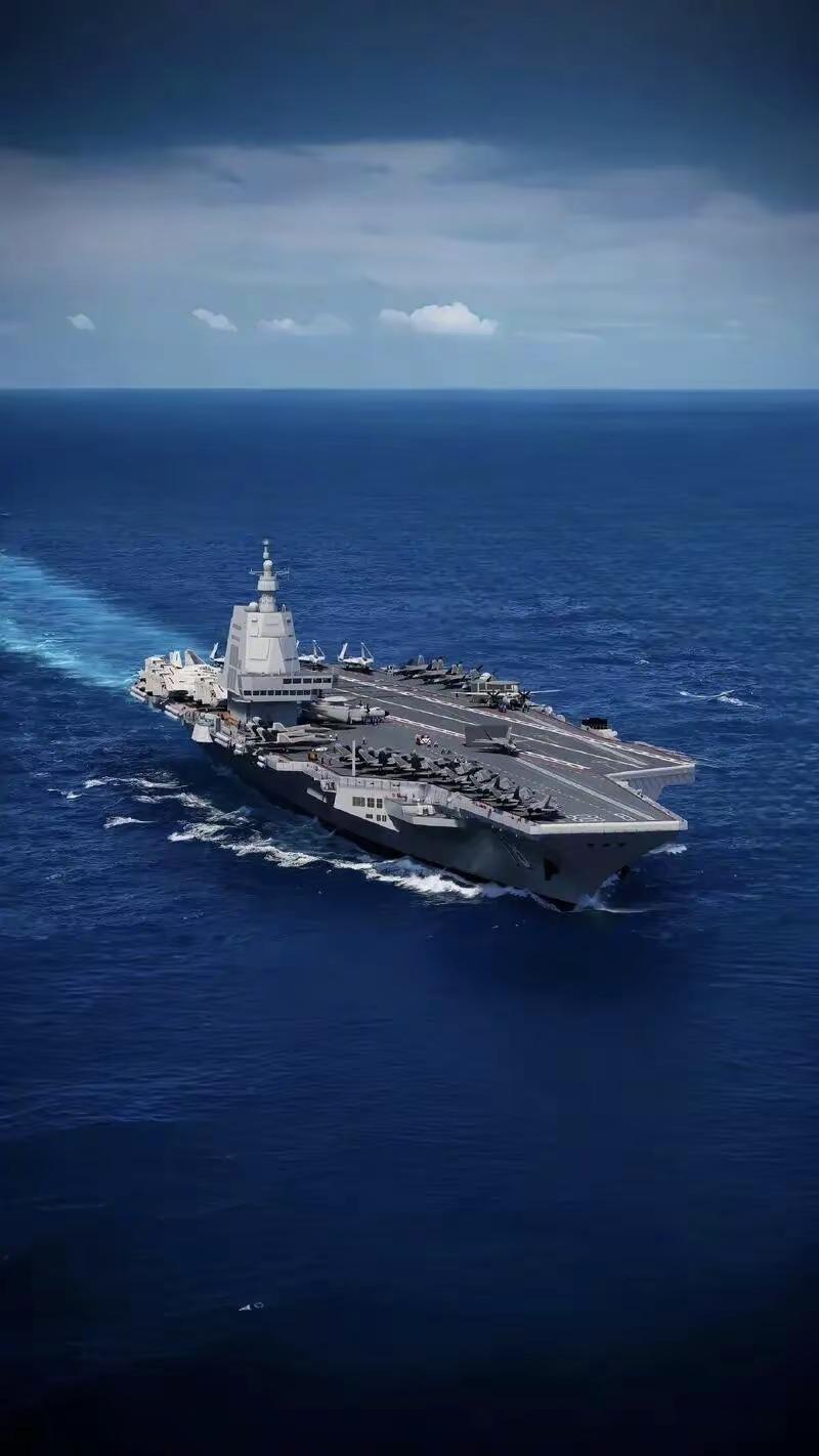 福建号航母的压迫感。国之重器航母祖国强大航空母舰