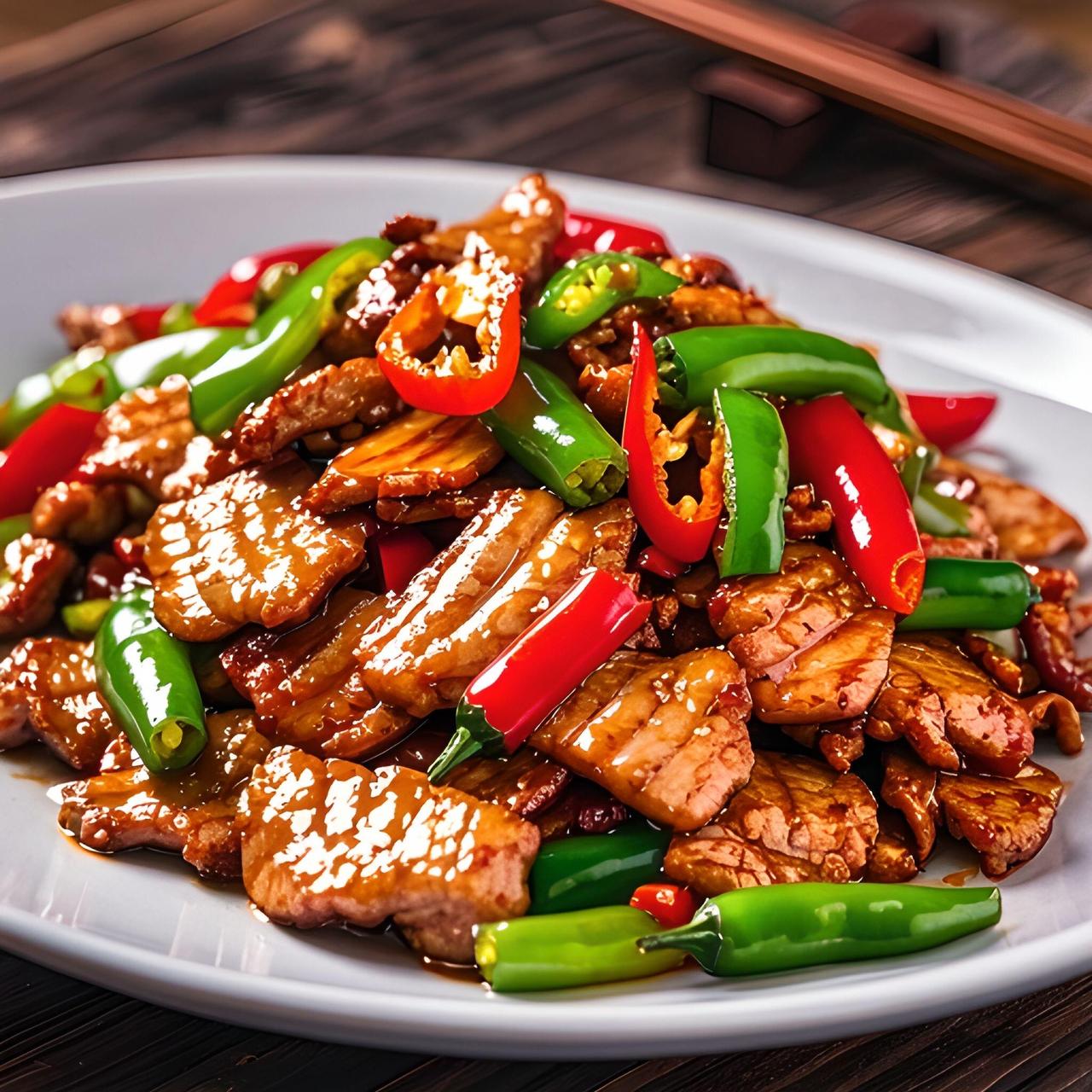 农家小炒肉：家常美味，简单又下饭！在忙碌的生活节奏中，许多人都喜欢用一道简单、