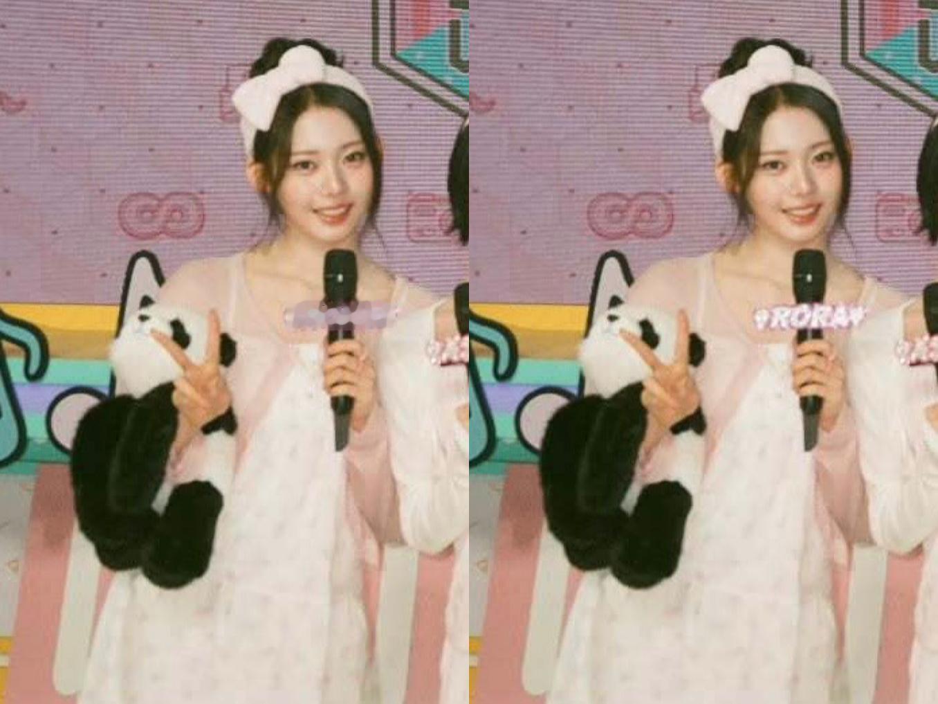 就这样呆萌地看着镜头🐼🫳🏻