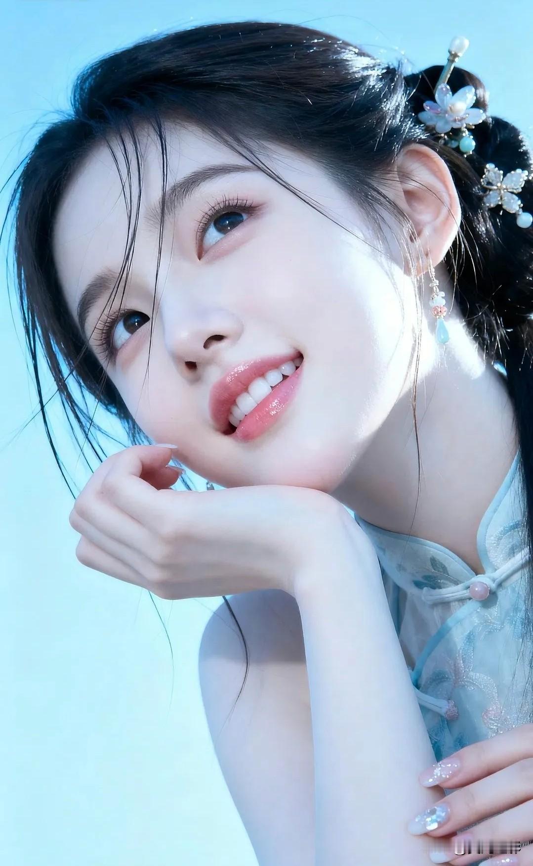 光之影&AI清冷仙子，笑靥如花，古风韵味，美不胜收。清雅仙气逆光仙女