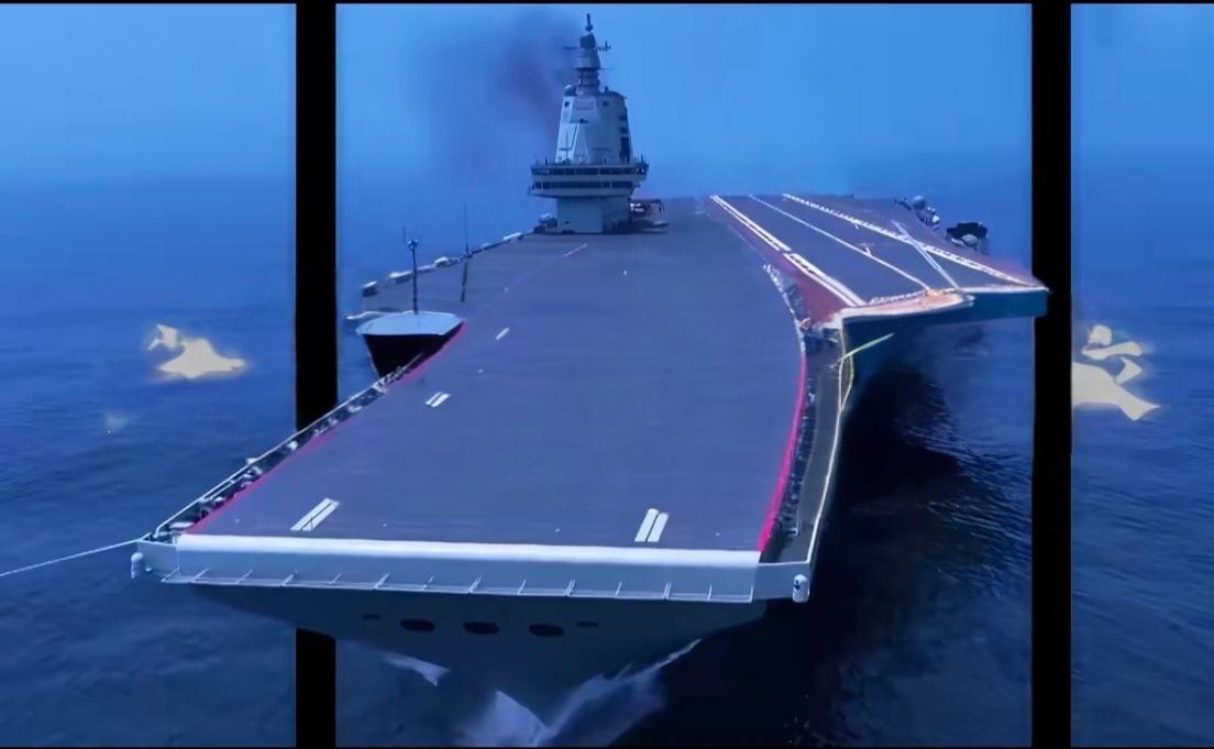 福建舰破浪而行，超燃视频展现大国海军雄姿11月6日，一段13秒的超燃视频震