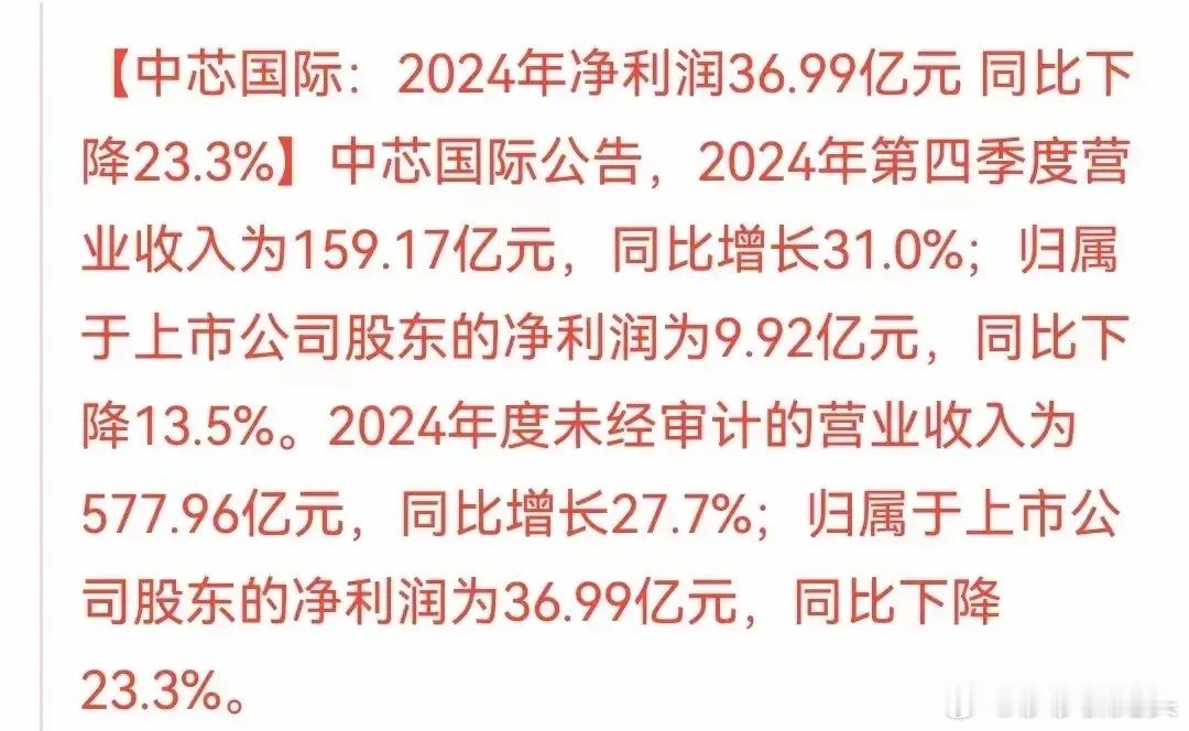 中芯国际，业绩出来了，怎么样呢？难道像好多人说的，不及预期？！不不不，真相并不如