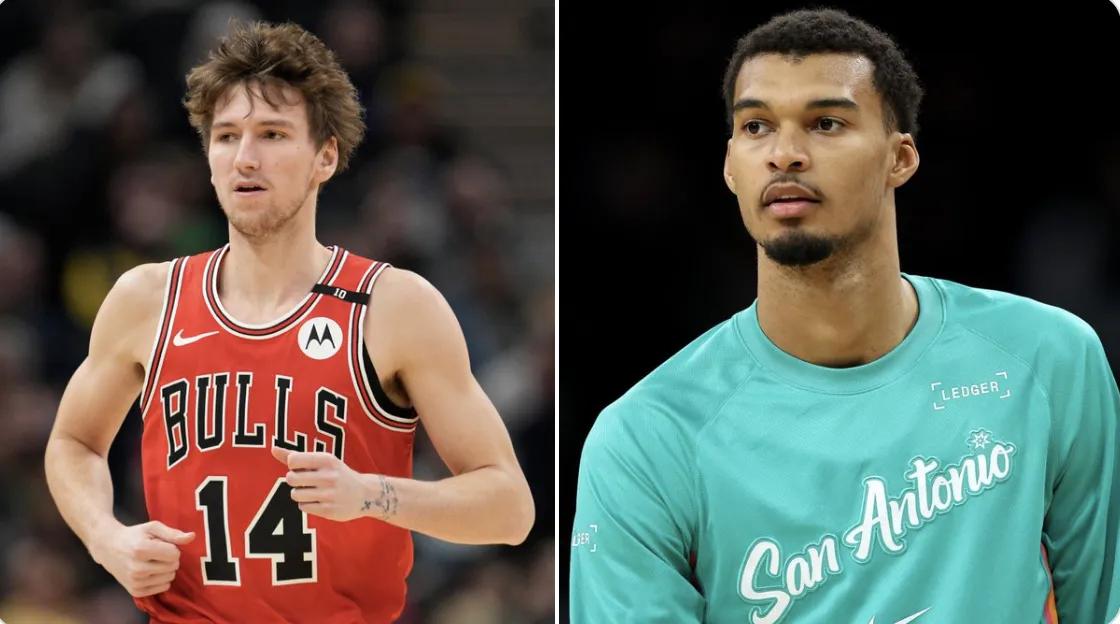 联盟本赛季唯二双一百球员：盖帽：文班161次。布泽利斯101次。三分命中数：