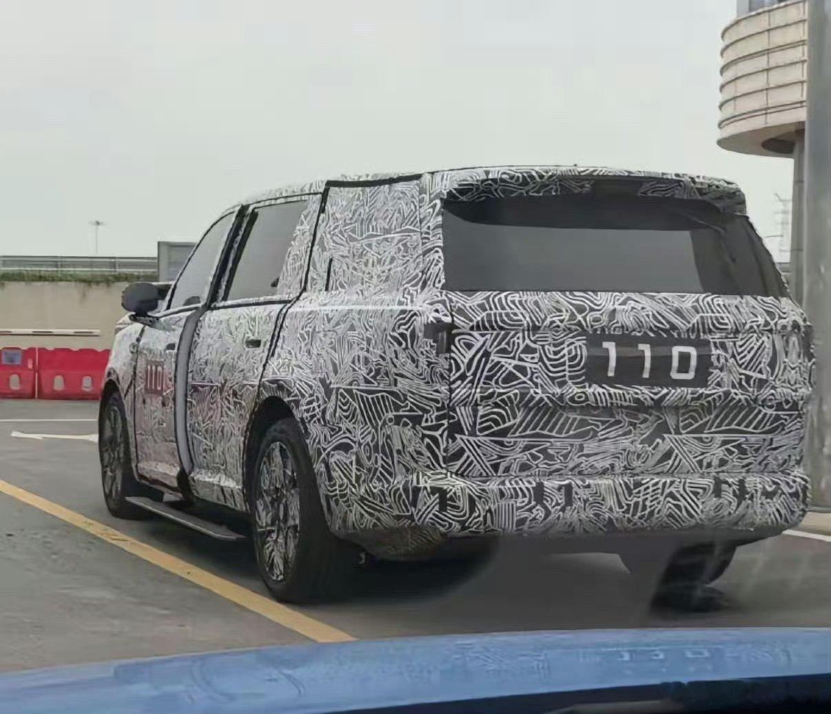 小米寻天汽车最新谍照曝光小米首款增程SUV"寻天N90"（内部代号昆仑）最新路试
