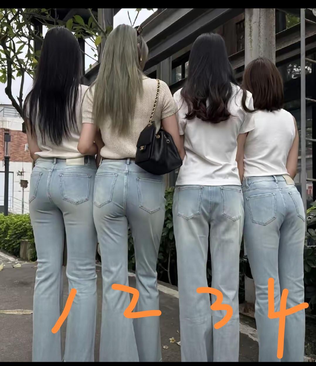 看3号这裤子，得知，人还是稍微有点肉肉好看。