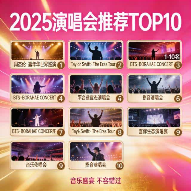 2025演唱会TOP10盘点｜耳机里的歌，终于唱进现场里2025华语乐坛演