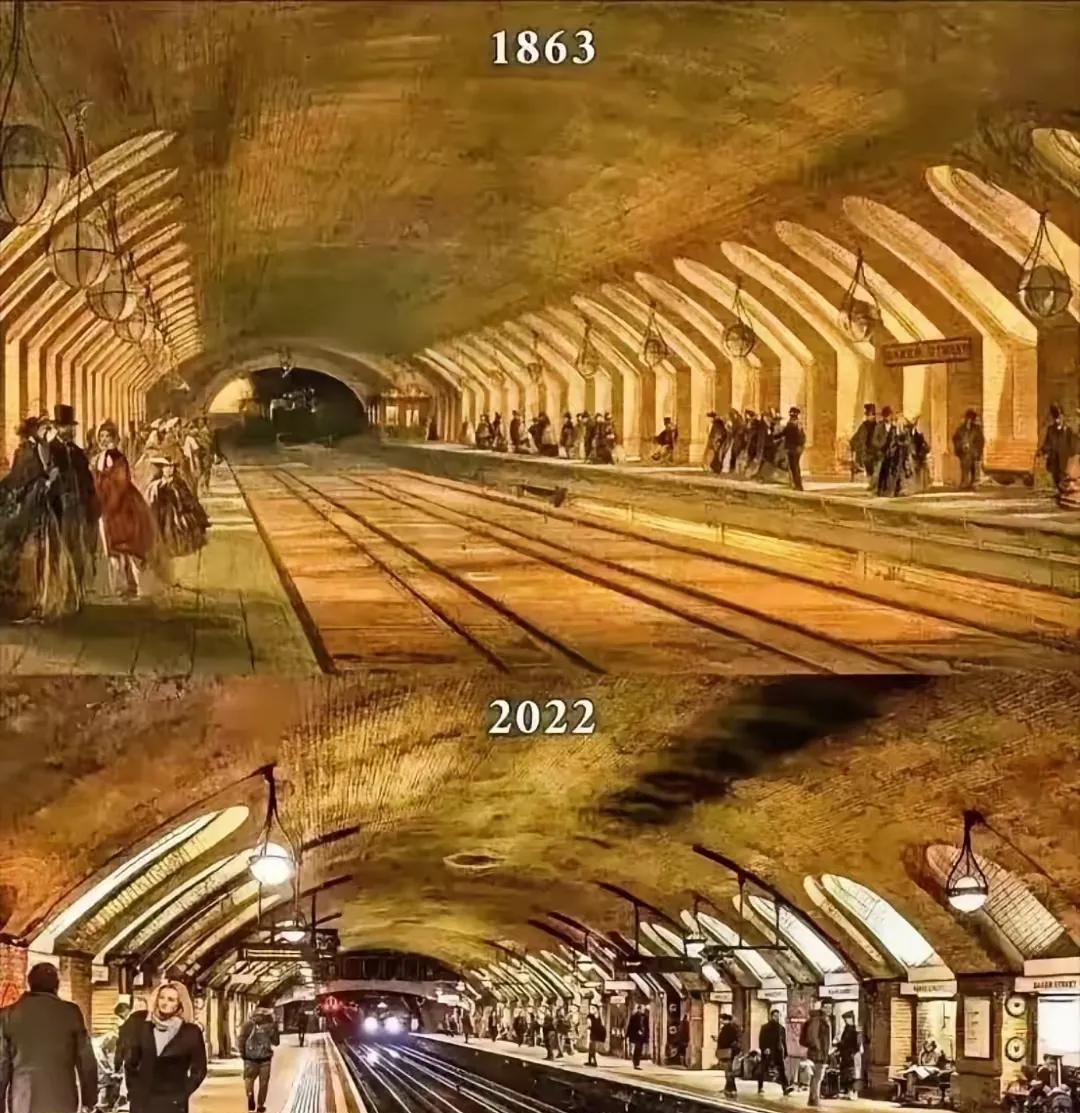 英国伦敦的地铁，在清朝时期就修建的，到现在已经有160年了，现在还在继续运营。