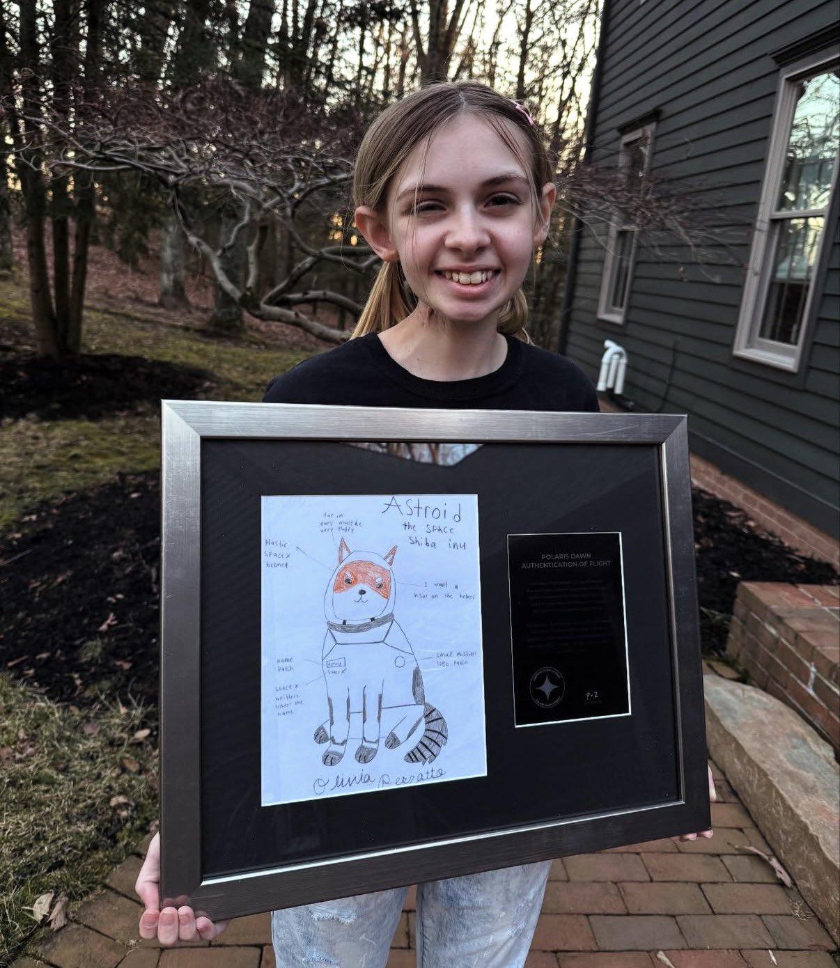 15岁的女孩LivPerrotto身患癌症，最大的梦想是见到马斯克，她认真写下