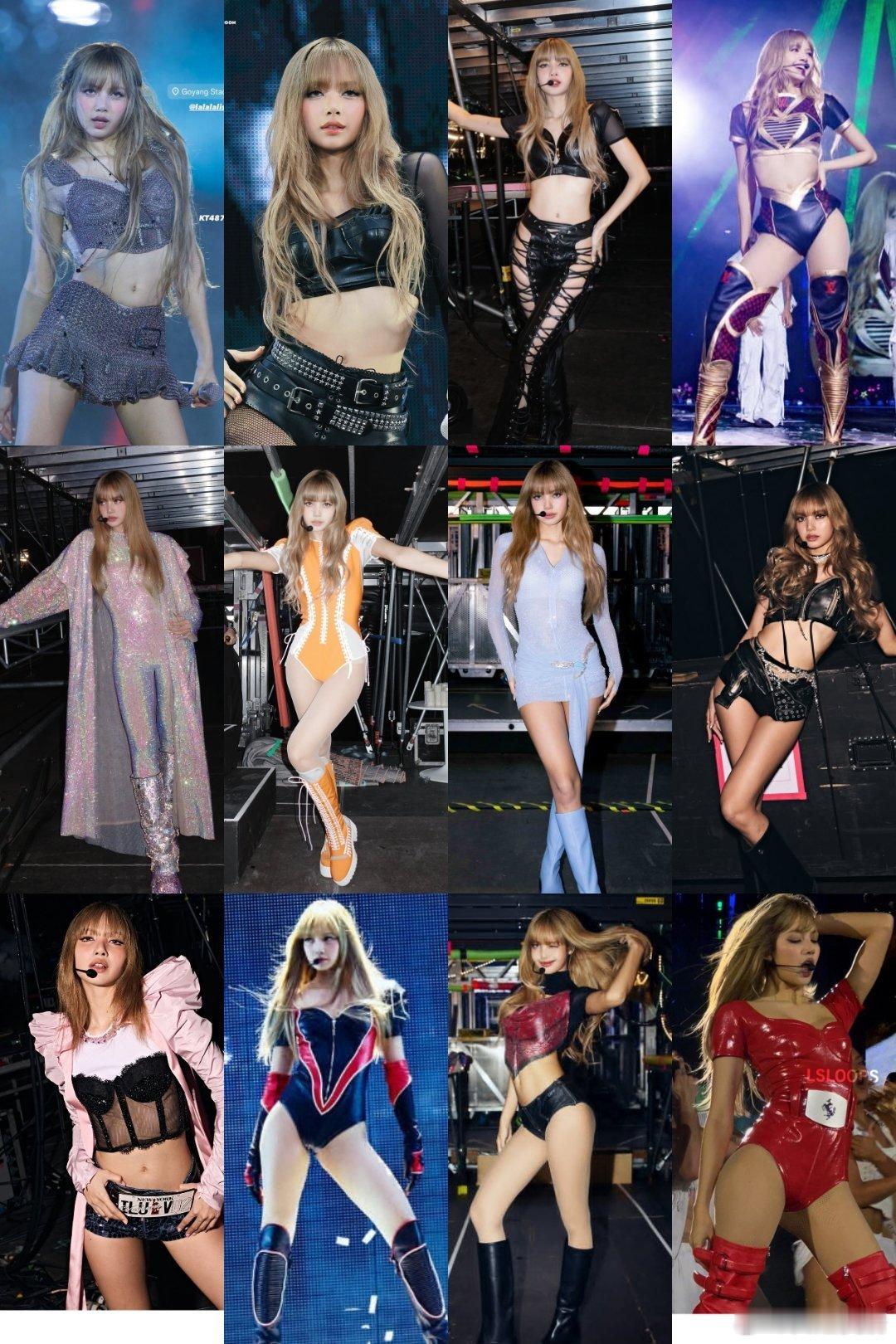 Lisa演唱会造型合集，你最喜欢哪一套？​​​