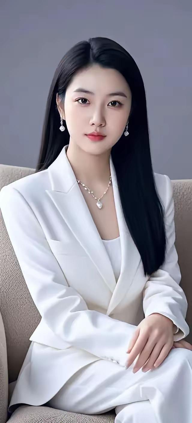 优雅白色西装，职场女性魅力满满！💄✨