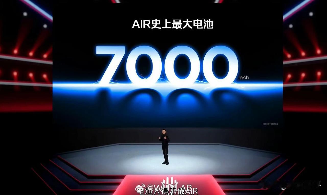 红魔11air有人关注吗？[滑稽笑]7000毫安电池最大容量的air！也可能是性能