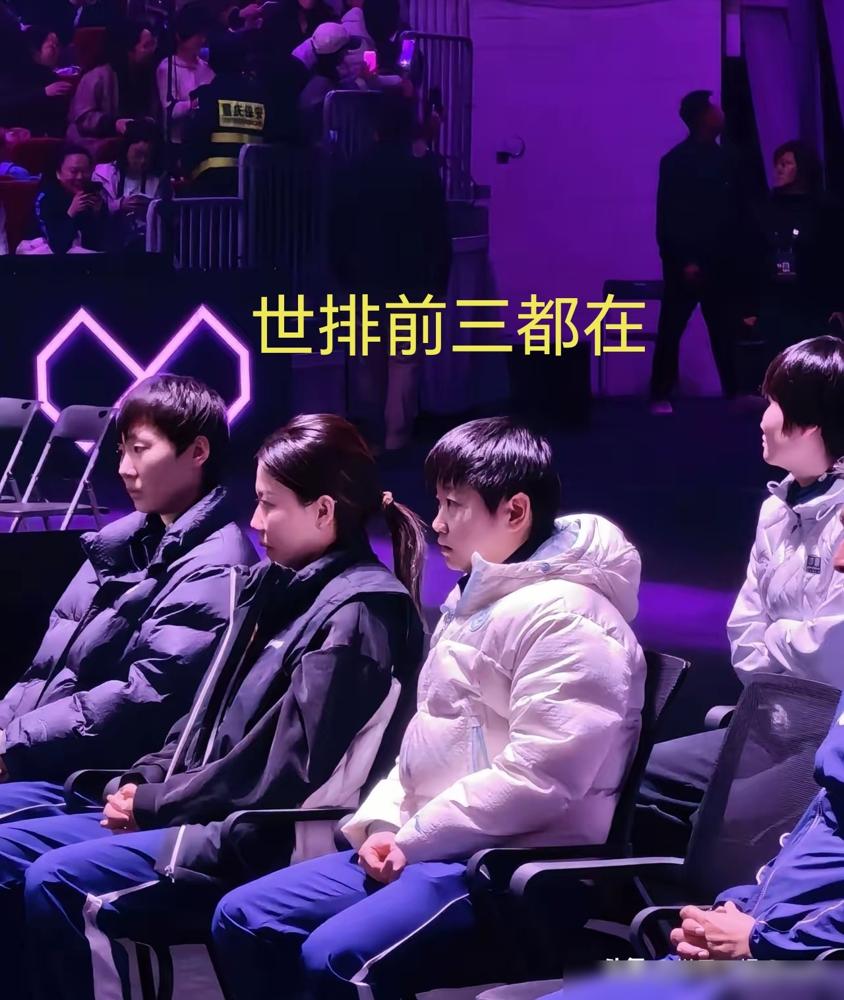 你花一千块买票看巅峰对决，结果全场都在举手机拍看台。因为莎莎坐在那里。这