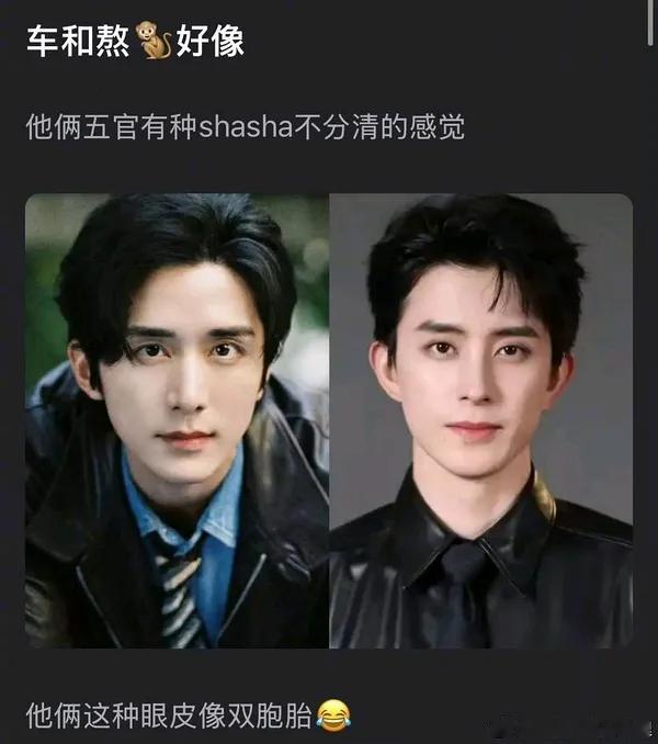 敖瑞鹏和张新成眼睛有点像