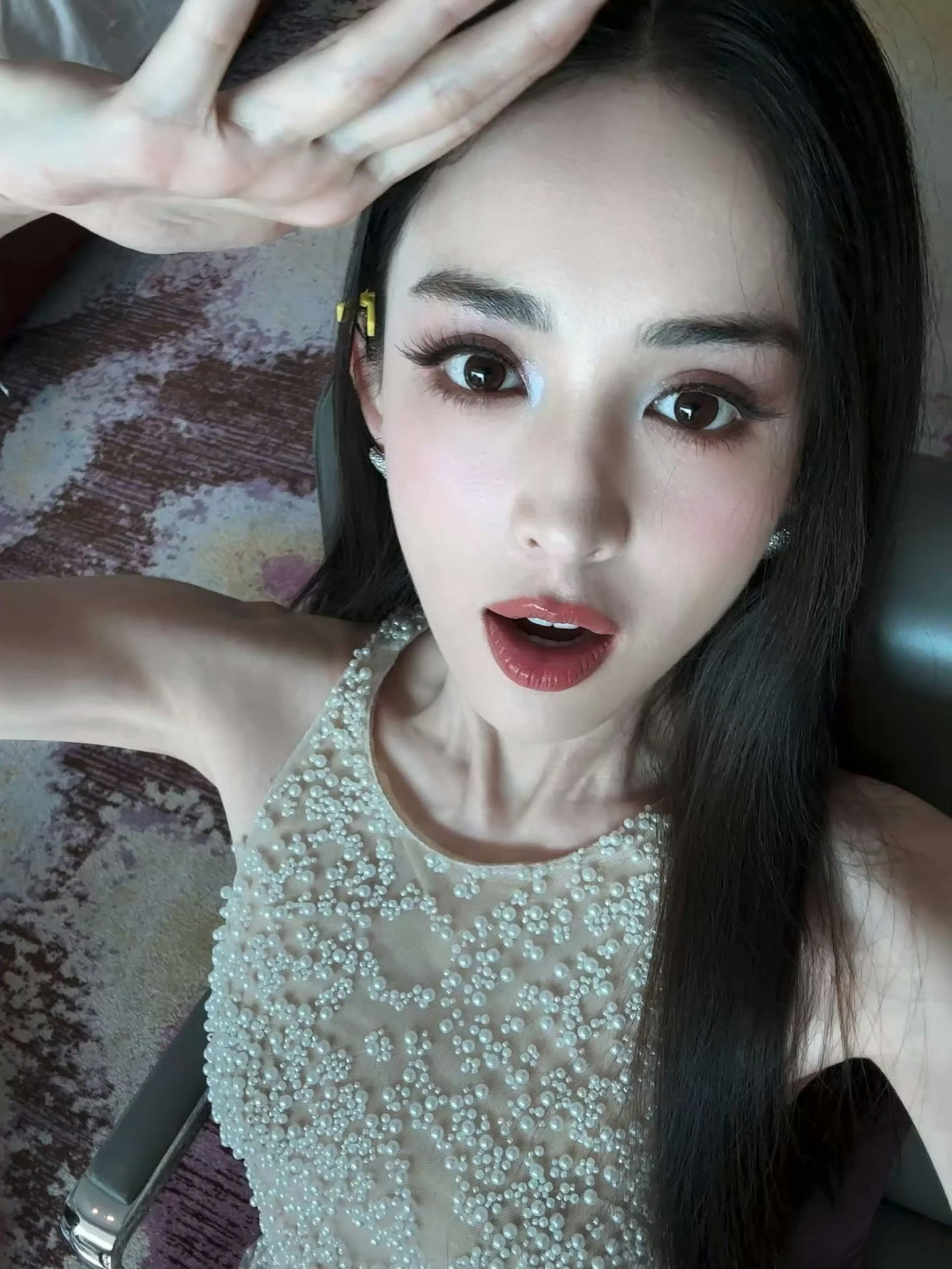 娜扎x张嘴自拍💋～性感红唇太撩人