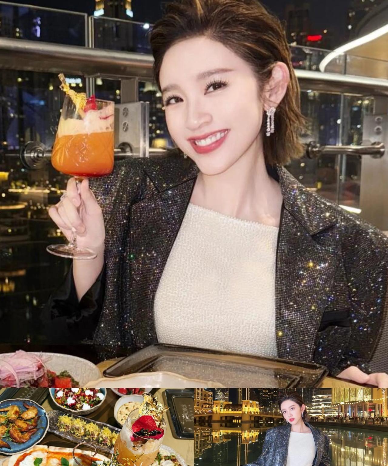 唐艺昕走了不是回家跟张若昀你侬我侬而是为了工作去了迪拜，顺便吃了一顿非常豪华