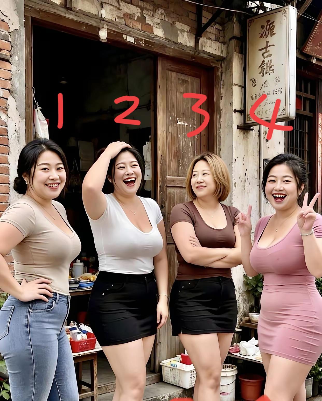 这四位性格开朗的大美女，你最想把几号美女弄回家？雍容大方的美女