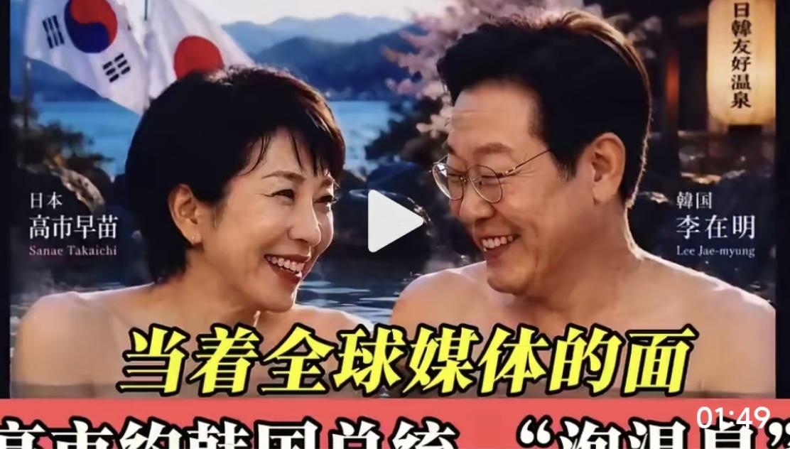 离大谱啊，日本政客要约韩国对手泡温泉，这波操作太迷惑。高市早苗居然主动要约