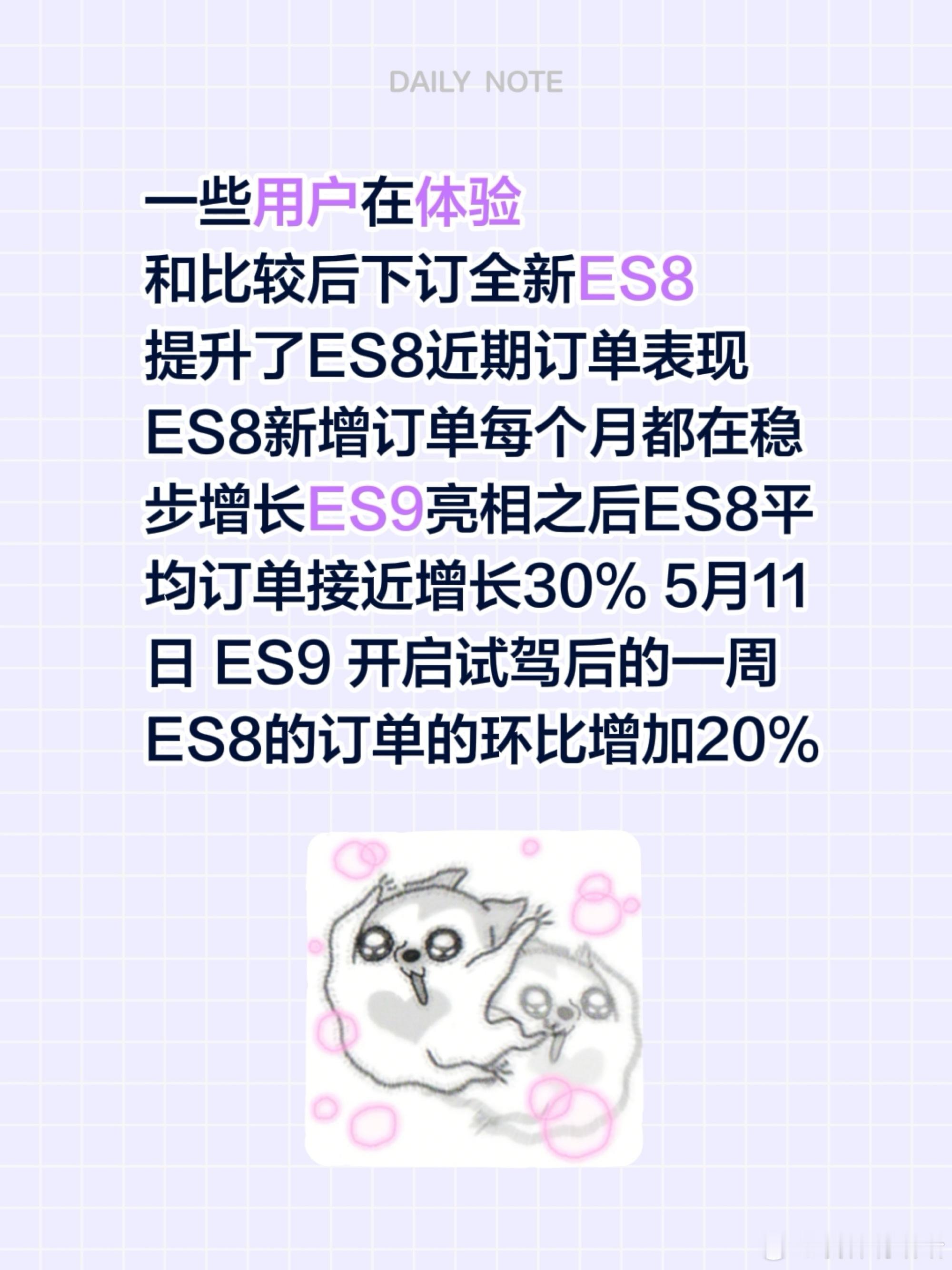 蔚来2026 第一第二季度盈利  一些用户在体验和比较后下订全新ES8...