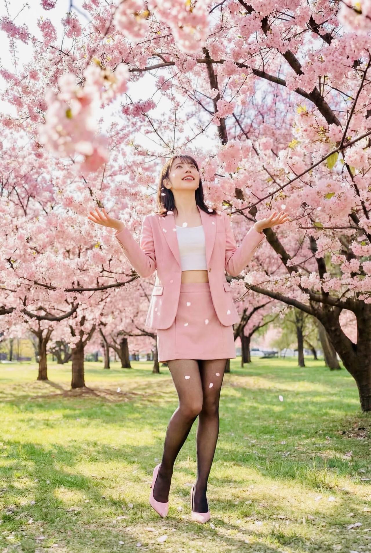 劳动公园开花了，春天到了，约拍旅拍跟拍写真大连约拍街拍大连旅拍私人摄影师跟拍