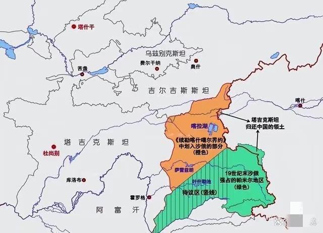 那个地儿好像还挺复杂的，法理上，中国的国境线在那儿应该还要划出去一个三角形，因为