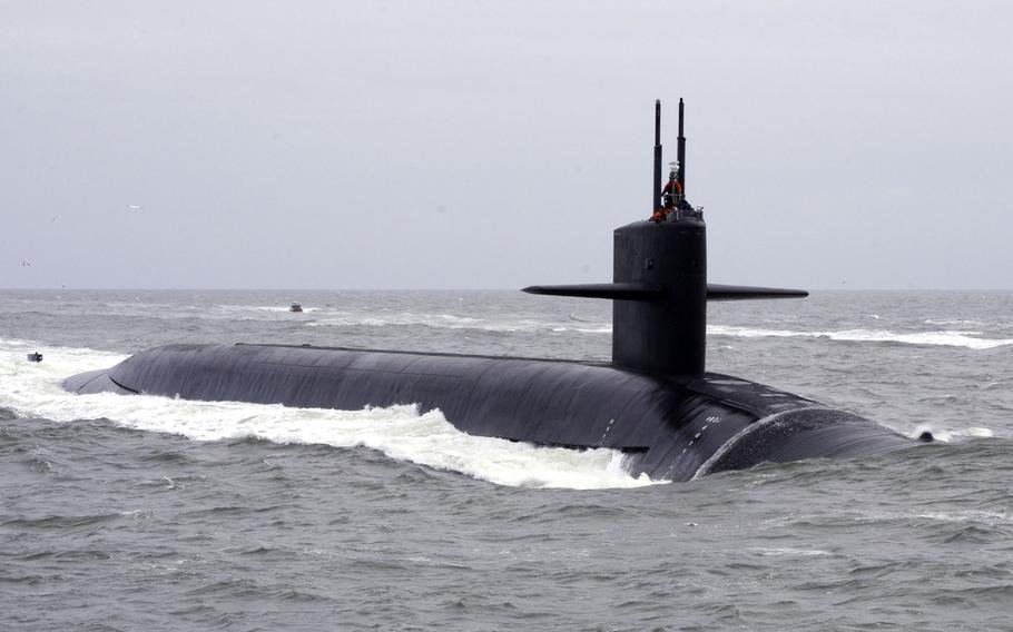 美国海军宣布，俄亥俄级核动力弹道导弹潜艇“西弗吉尼亚”号（SSBN-736）蓝队