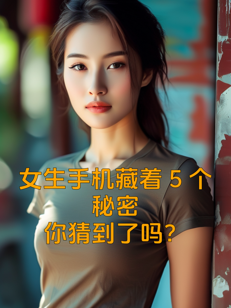 女生手机藏着5个秘密，你猜到了吗？