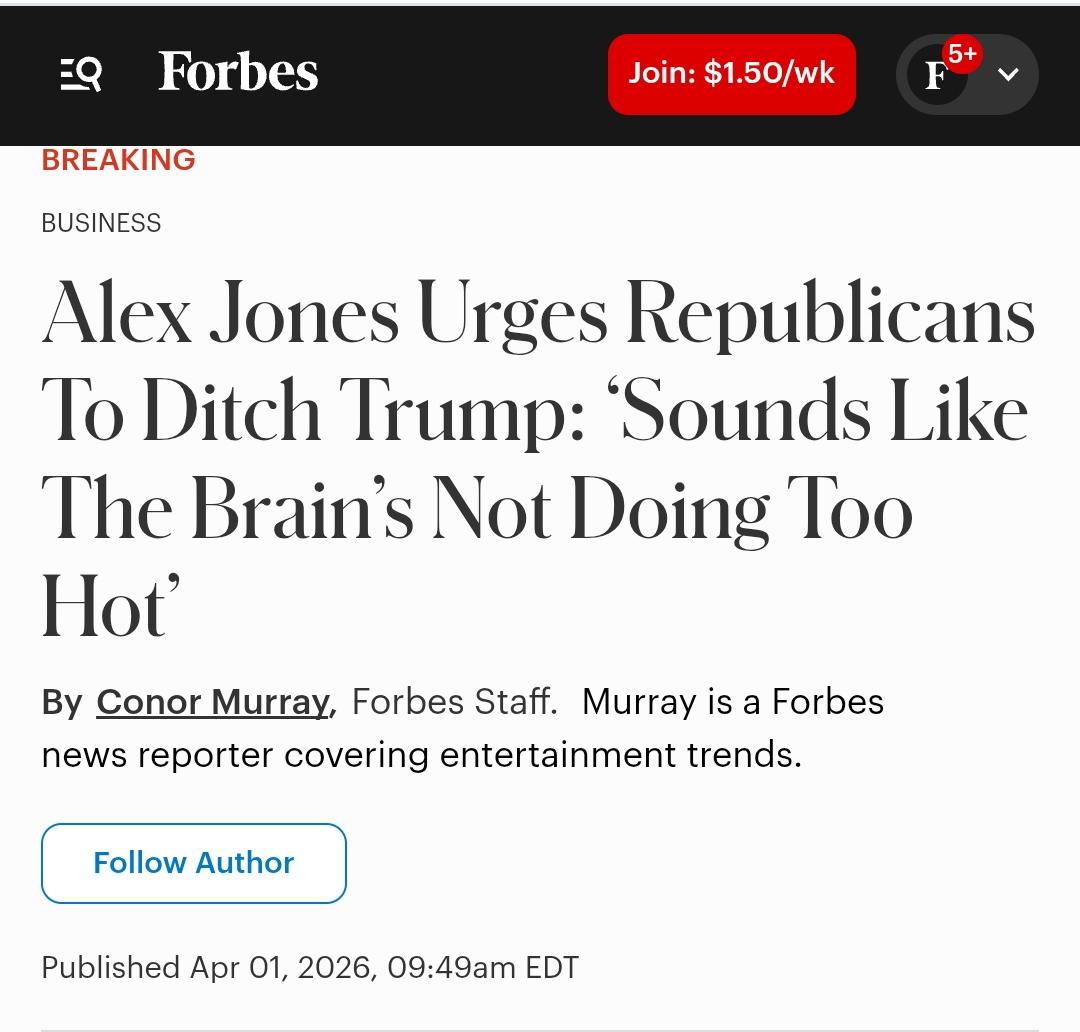 MAGA自己人捅刀！亚历克斯・琼斯喊话共和党：抛弃特朗普，他脑子已经不好使了！