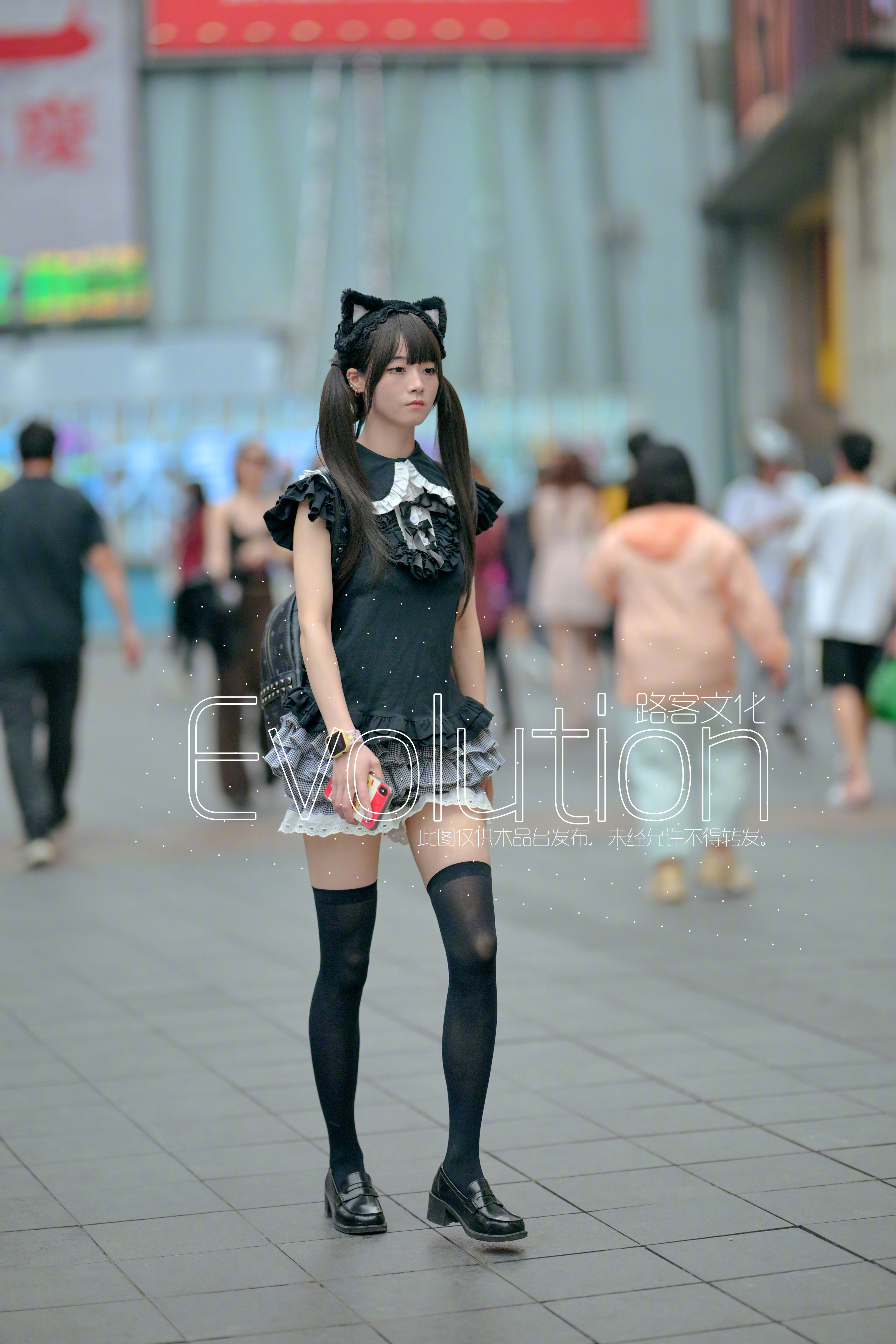 双马尾猫耳朵应该是coser吧？​​​