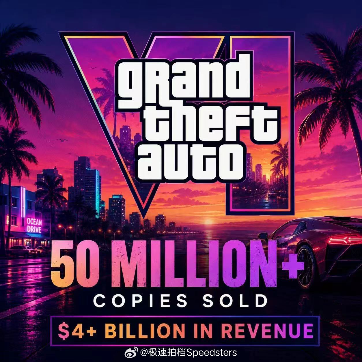 GTA预售销量R星大人把那段时间所有发售的游戏打绝种了预售量5000万+，销售