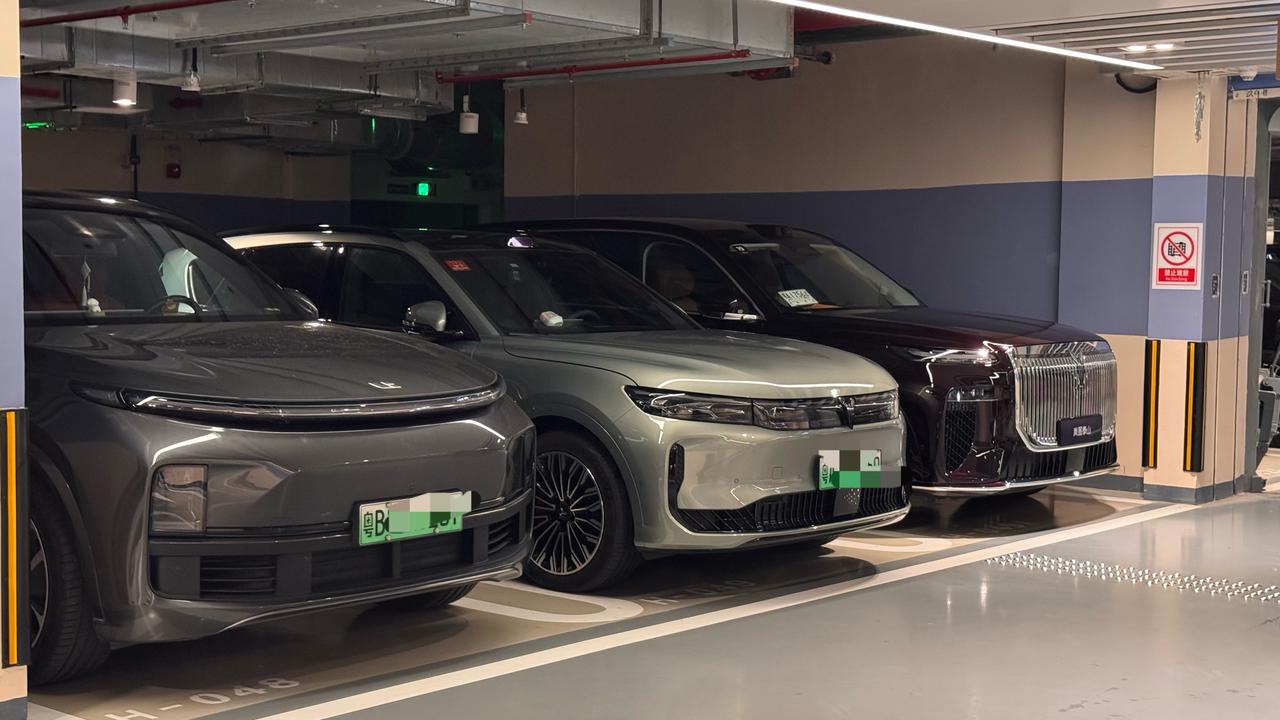 岚图泰山真的很显大…停在一起突然觉得我的FREE+小了……车尾好饱满，有种奔