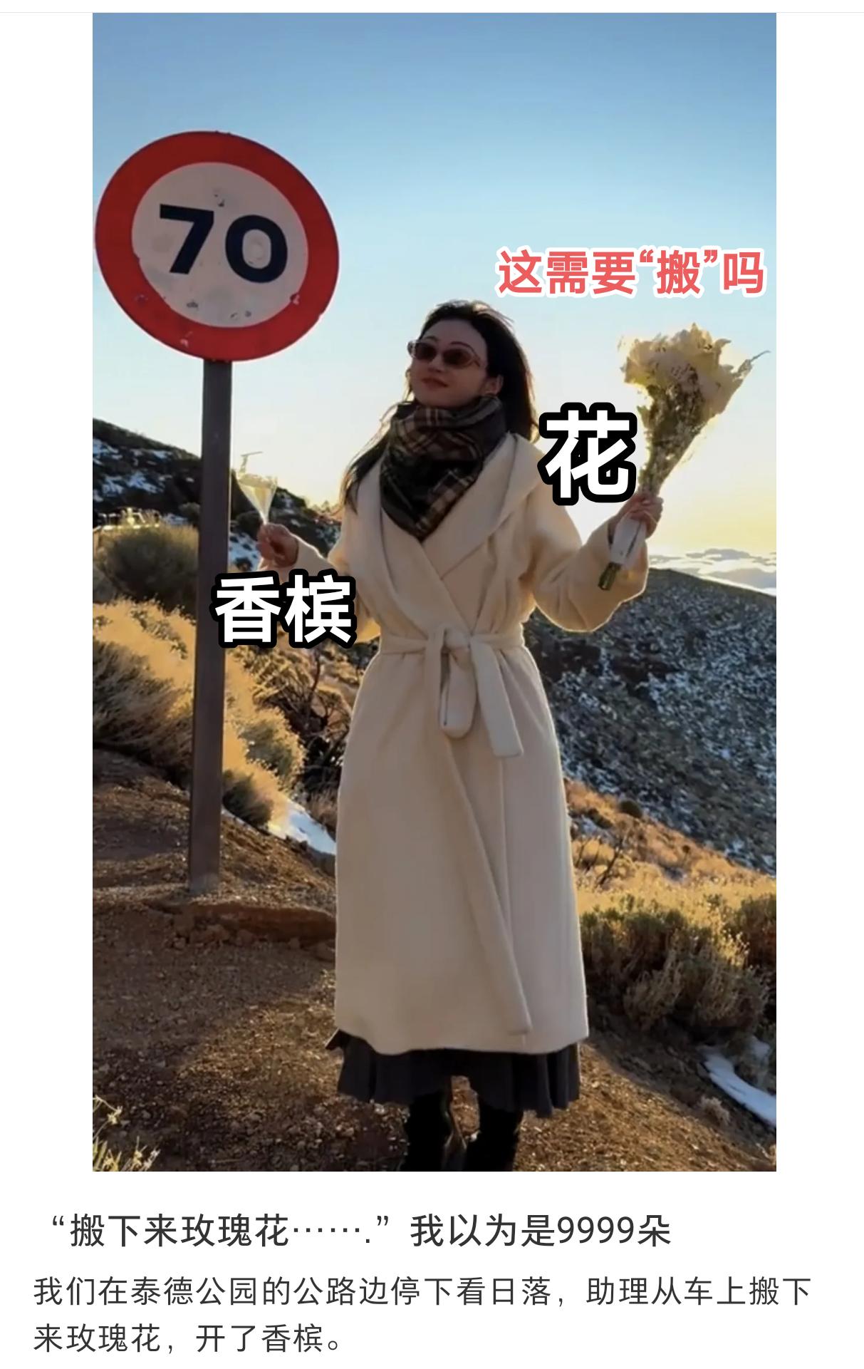 没人发现这个细节吗？孙宇晨的小作文里，说送给景甜的玫瑰花，需要助理搬下来，结