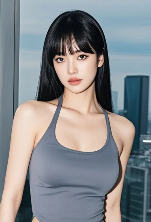 公司里的飒爽拍照女神范
