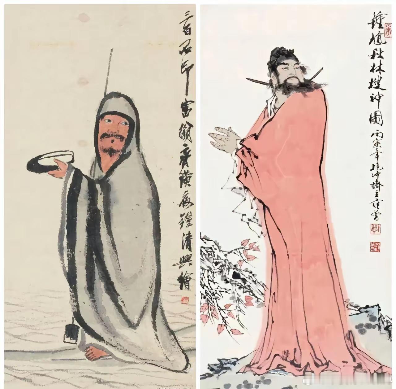 齐白石vs范曾，画功相差五个黄永玉。​​​