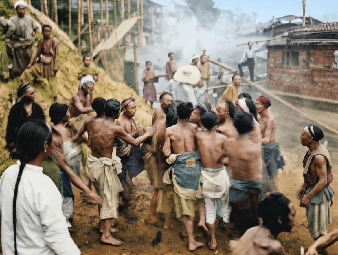 1909年，四川嘉定府（今乐山），美国地质学家罗林·张伯林在四川考察期间拍摄乐山