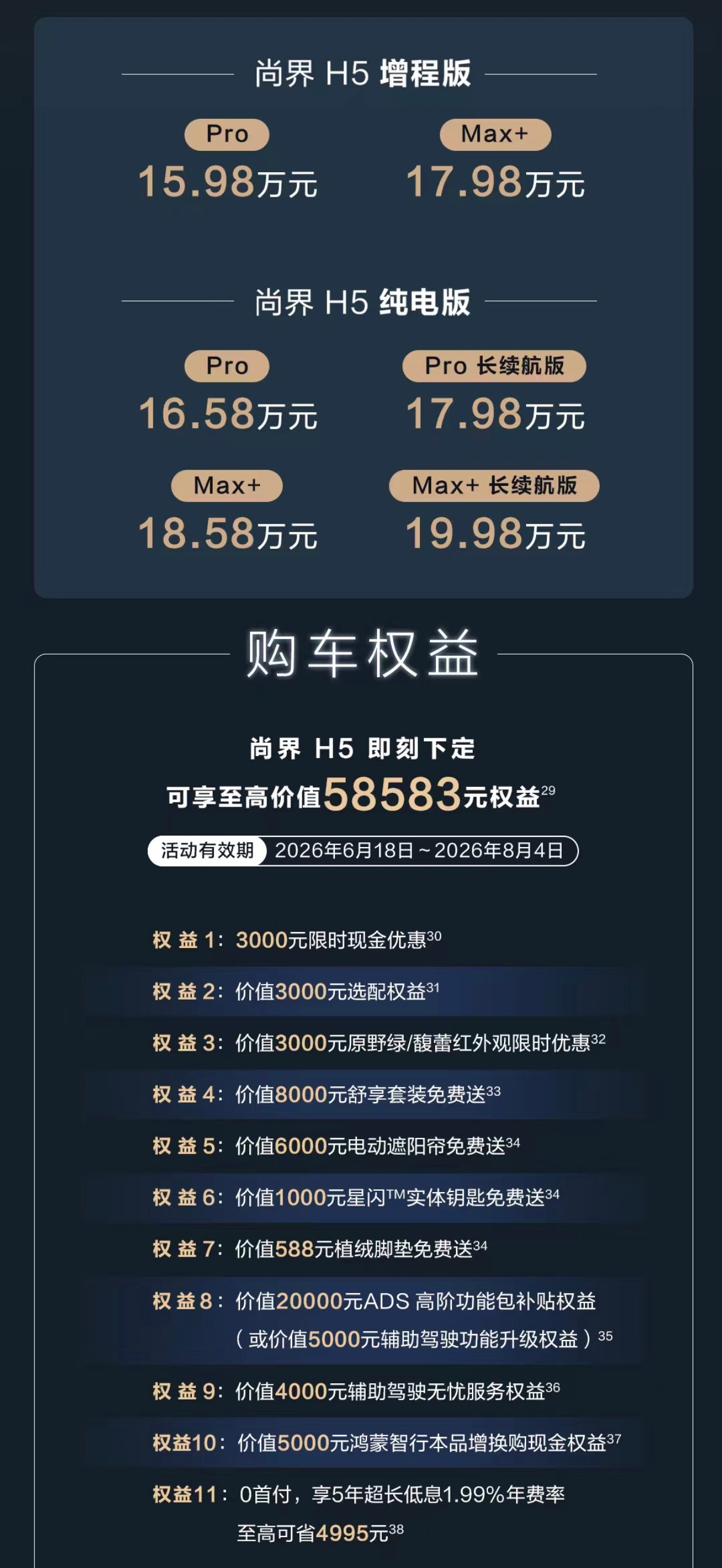 尚界H5小改款上市