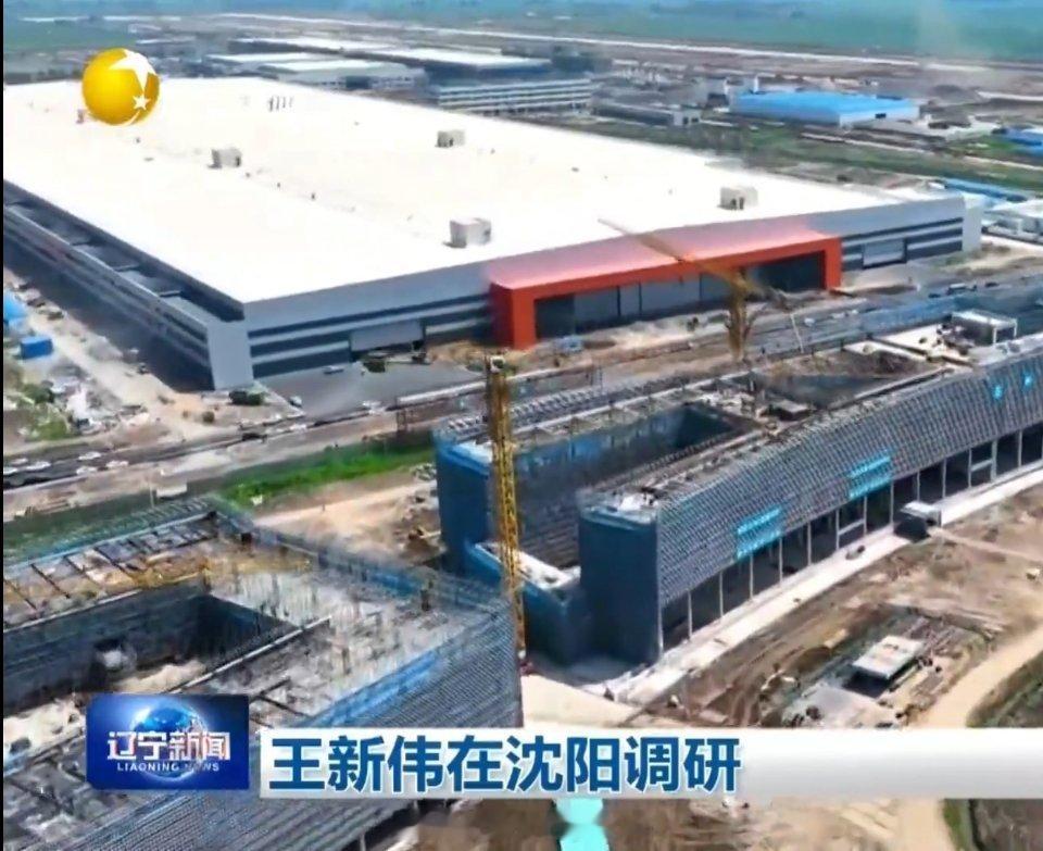 辽宁卫视播出了沈阳飞机公司正在建造的新厂房。​​​