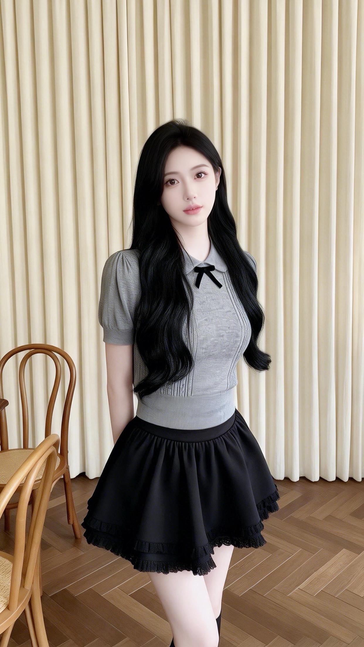 辣妹穿搭学院风穿搭夏日穿搭纯欲天花板温柔穿搭拿捏大小姐范儿