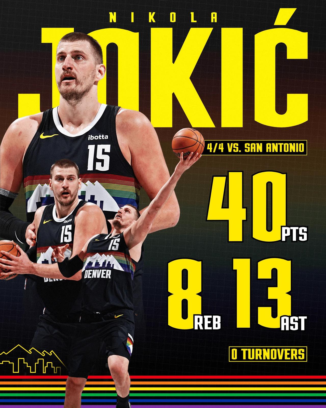 这才是真正的MVP，求求你肖华把这该死的MVP继续给到约基奇吧，球场影响力太大了