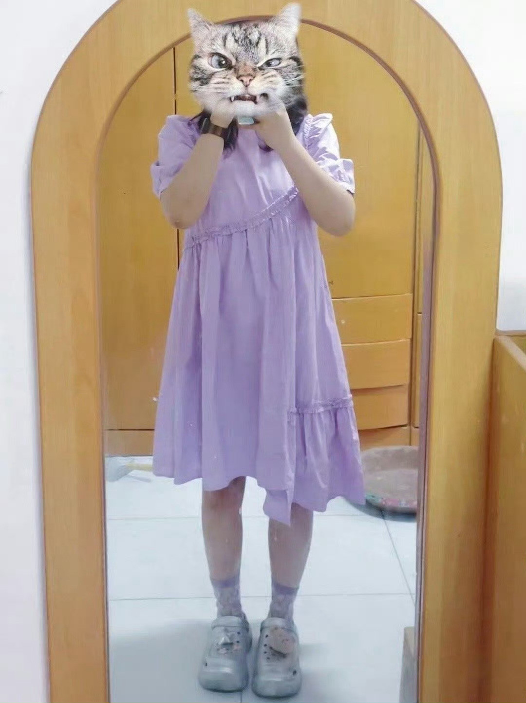 我真的很反感妈妈摸着我的裙子说好看​🌚​​​