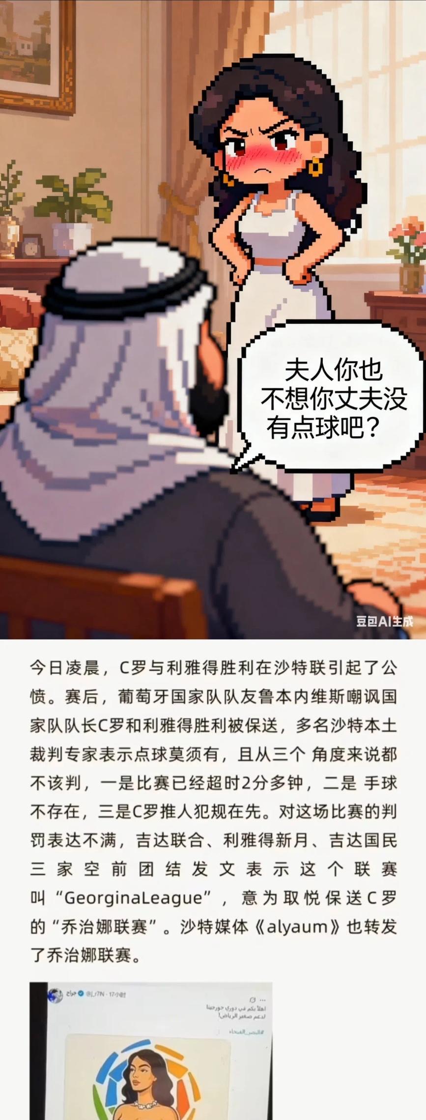 利雅得胜利靠一个莫须有的点球获胜，在沙特足坛引起了公愤。多名沙特本土裁判专家表示