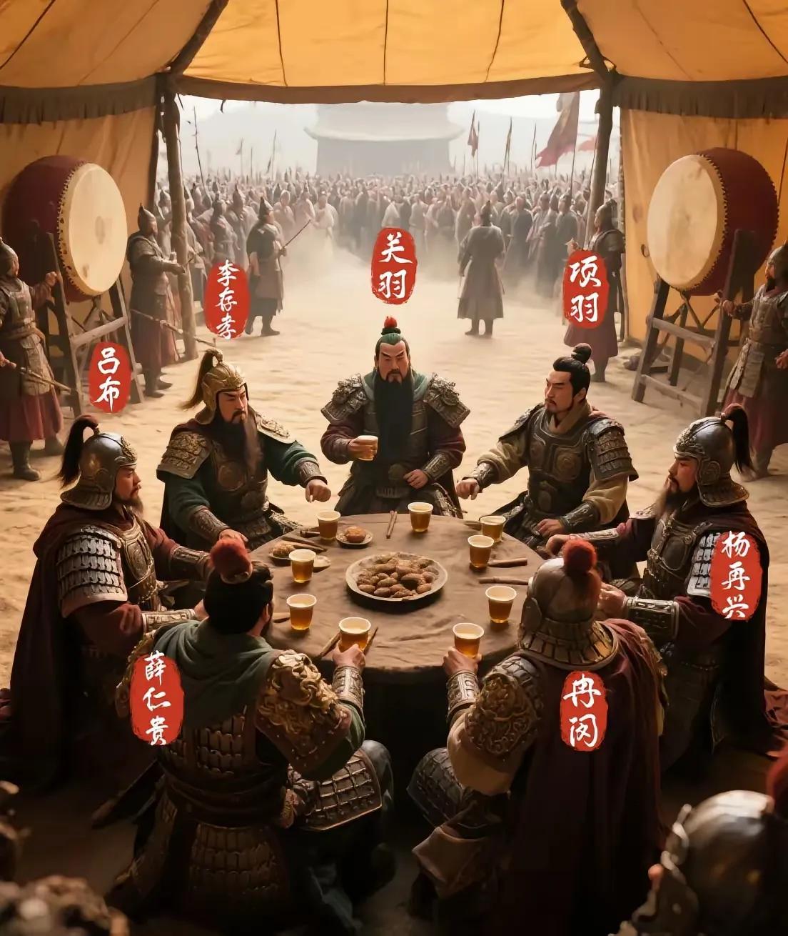 能上这桌的，绝对是武良中的佼佼者，只是不知道，杨再兴为何能上这桌？