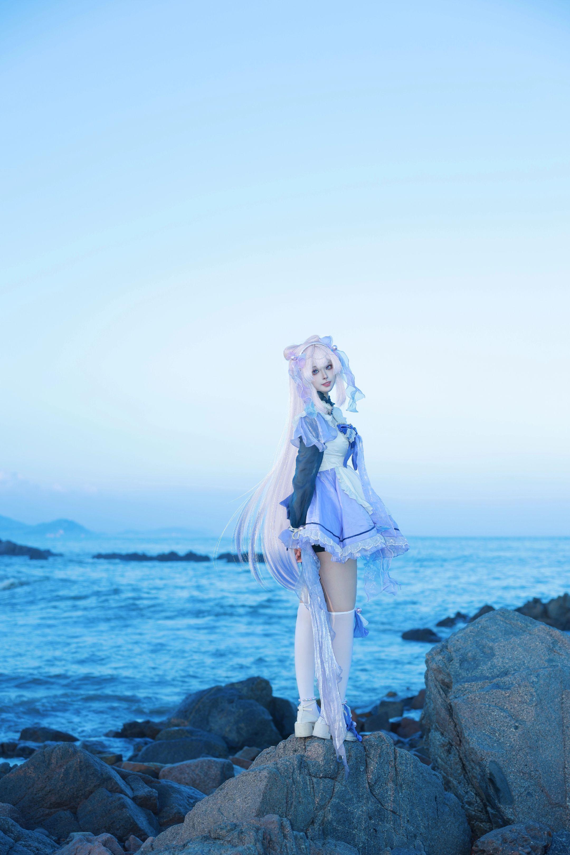 cosply 心海 心海cos 原神 海边